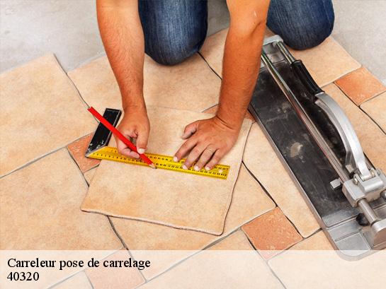 Carreleur pose de carrelage  40320