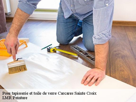 Pose tapisserie et toile de verre  carcares-sainte-croix-40400 LMR Peinture